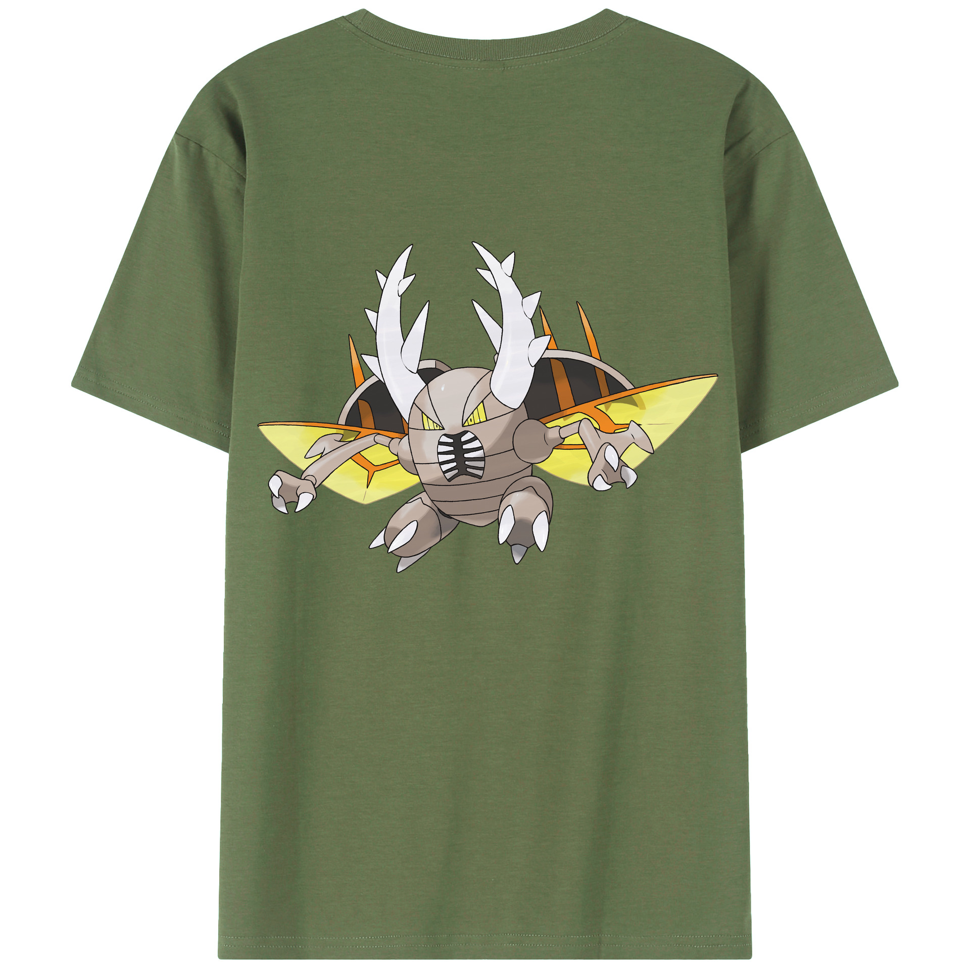 （画像用） ポケットモンスター Pokémon 綿100％ メンズ半袖Tシャツ（バックプリント） 通気性